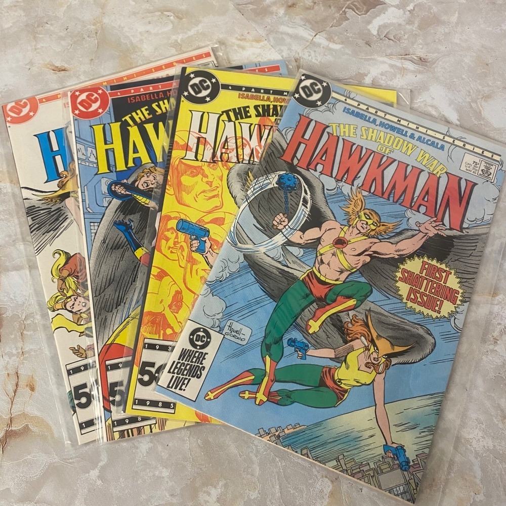 DC Comics The Shadow War of Hawkman 1-4 Complete Set 1985 Vintage Mini-Series